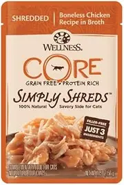 Wellness Core Simply Shreds Chicken Cat Food 12x50g