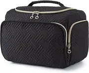 [WRhexande] Quilted Cosmetic Bag Portable Storage Bag Waterproof Toiletry Bag Storage Cosmetics Skin Care Products Toiletries