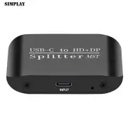NK-E60 Portable Type-C to DP and HDMI-compatible Splitter 4K 60Hz/1080P 60Hz