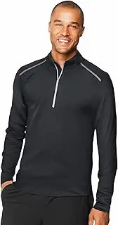 [Hanes] Sport Men's Performance Quarter-Zip Sweatshirt, Men's Pullover Sweatshirts, Men's Sweaters, Athletic Shirt