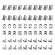 20Sets 15 Series Connector 1515 Aluminum Extrusion Corner Piece with 20PCS 15...