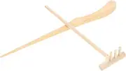Meditation Zen Garden Accessories Wood Mini Rakes Set for Zen Garden Rake