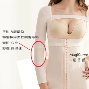 【MagiCurve 魔塑師】去副乳專業拉條塑手臂衣-抽脂後塑身衣(可修改 W-028)