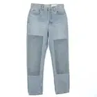 Everlane 90's Cheeky Jean 26 R Patched Blue Denim Organic Cotton NEW Tag B70