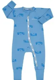 NEW BONDS unisex Blue Eyelet Wondercool zippy wondersuit - size 00000 / smallnb