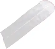 TINEASUR Long Wedding Dress Storage Bag Dustproof Suit Cover for Gowns Lightweight Travel Friendly Design Smooth Zipper Access Non Woven for Home and Travel Use