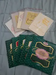 AIDA CROSS STITCH FABRIC LOT, NINE 14 CT, ONE 18 CT