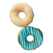 Junk Food Donut Dog Toy – Plush & Crinkle Squeaky Toy for Dogs Frosted Donut