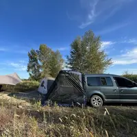 在飛比找樂天市場購物網優惠-車尾帳篷 車邊天幕 秒開帳篷 爆款戶外露營裝備自駕車載無桿雙