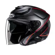 F31 Ludi Black Red Jet Helmet