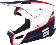 Shot Furious Heritage Motocross Helmet, white-red-blue, Size XL for Men White Red Blue