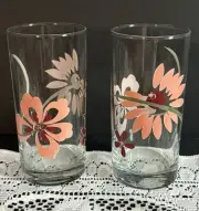 Set of 2 Corelle Corning Pretty Pink 16 Oz Cooler Glasses