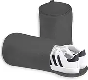 [NiCola] 2 Piece Shoe Washing Machine Bag, White Shoe Laundry Bags, Mesh Training Shoe Washing Machine Bag with Zipper for Football Boots Sneakers Walking Boots, Grey, Just pop your shoes in, zip up