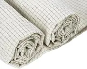 [CNPRAZ] Silver Fiber Fabric, Conductive EMF/RFID/EMI/RF Blocking Faraday Cloth, Soft and Washable