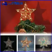 LED Tree Topper Star Christmas Decorations Top Xmas Star Light Up Glitter Gift