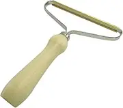 Leona Co Portable Wool Lint Remover for Clothes, Wooden Handle, Fuzz Shaver, Used for Woolen Coats, Suits, Corduroy, Cotton Cloth to Quickly Remove lint & Hair Balls