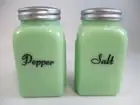Jadeite Arch Salt and Pepper Set Green Retro Reproduction MCM Style