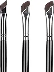Etercycle Eyeliner Brushes Set, Fine Angled Eyeliner Eyebrow Concealer Brushes, Upgraded Sickle Ultra Thin Slanted Flat Angle for Beauty Cosmetic Tool(3 Pieces)