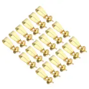 12 x 3 mm Eye Pin Peg Bail, 30Pcs Stainless Steel Cup Peg Bail Pin, Gold