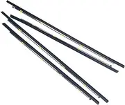 4Pcs Window Outer Glass Weatherstrip Sealing Belt Compatible for Honda CRV 2017-2022 Door Window Moulding Trim Sealing Front Rear Chrome
