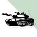 'Army War Tank' Clear Decal Stickers (DC047624)