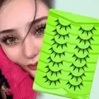 5/7 Pairs 3D Anime False Eyelashes Wispy False Lashes Mink Lashes for Women