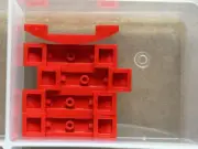 LEGO Parts - Red Slope, Curved 4 x 1 x 2/3 Double - No 93273 - QTY 5