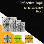 20pcs Reflector Sheet Reflective Tape Target Total Station 30/40/50/60mm~