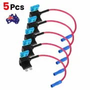 5PCS Add-a-Circuit Fuse Tap-Micro Auto Mini Blade Piggy Back Fuse Holder AU