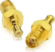 Bingfu SMA Female to MCX Male Connectors RF Coaxial Adapter DAB Car Aerial RF Converter for DAB+ Radio Alpine Pioneer Clarion Pure Revo Pack of 2