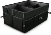 Car Trunk Organizer/Storage, Collapsible Cargo Storage Box, Large Black