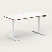 Recess Standing Desk | Sit-Stand Desk | Ergonomic Office Furniture, Small - 120W x 70D x 70-130H (cm) / Whitewash / White