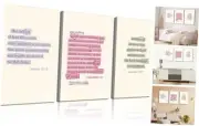 3Pcs Bible Verse Canvas Wall Art Jesus Quotes Wall Decor Pictures Modern
