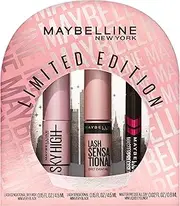 Maybelline New York Holiday Limited Edition Eye Makeup Gift Set, Sky High Mascara, Lash Sensational Mascara and Master Precise Liquid Eyeliner Minatures, 1 Kit