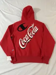 Champion Reverse Weave x Coca Cola Red Hoodie Limited Edition Men Sz Medium NWT