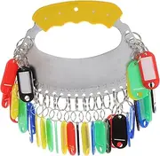Veemoon 1 Set Portable Key Tags Organizer Key Storage Slots with Labels for Office Warehouse and Home Use for Hotels Schools and More