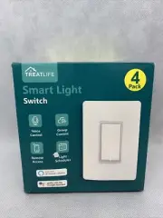 TREATLIFE 4 Pack Smart WiFi Light Switch - Compatible for Alexa & Google