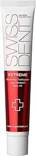 SWISSDENT Extreme toothpaste, 50 ml whitening toothpaste, especially helps with discolouration caused by red wine, coffee and smoking, with coenzyme Q10 and vitamin E for healthy and white teeth