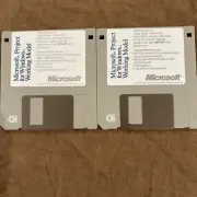 Microsoft Project For Windows Working Model 1990 3.5” Floppy Disks