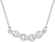 MANZHEN Infinity Spiral DNA Double Helix Chemistry Science Necklace Molecule Pendant Necklace