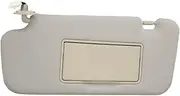 1pcs Left Driver Car Sun Visor Shade with Lamp 96401-CC22B Compatible with Nissan Murano 2006-2008 Gray Front Window Sunvisor Cover