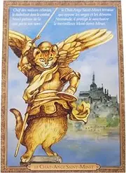 Cebrine 94156PC Le Chat-Ange Saint-Minet Mont Saint Michel Angel Cat Postcard