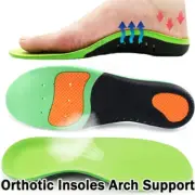 Orthotic Insoles Pad Flat Foot Feet Plantar Fasciitis High Arch Support Insert