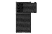Samsung Galaxy S23 Ultra 5G Case NILLKIN Synthetic Fiber Camshield - Black