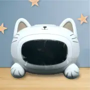 White Noise Alarm Clock Sleep Training Gray Kitty With Night Light