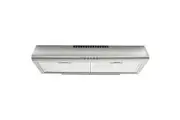 EUROCHEF 60cm Fixed Stainless Steel Rangehood, Quiet 3-Speed, 4-Layer Dishwashable Filters, Halogen Lights EFR60S