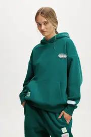 [Body] Body - Plush Premium Graphic Hoodie - Jewel teal/badge M JEWEL TEAL/BADGE