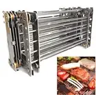 Bitty Big Q Stainless Steel Ultra Compact Portable Lightweight Camping Grill