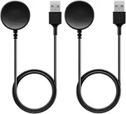 intended for Samsung Galaxy Watch 3 Charging Cable Replacement Cable intended for Galaxy Watch 3 Smartwatch USB Charger Adapter intended for Galaxy Watch 3 41MM/45MM Quality Power Charging Cord (2Black)