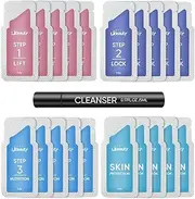 Libeauty Eyelash Lift Kit, Separate Steps Lotion for Salon or at Home for Lash Perm & Brow Lamination (Without Tools)